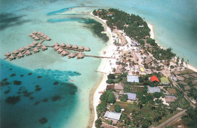 Pointe Matira à Bora Bora en 1967