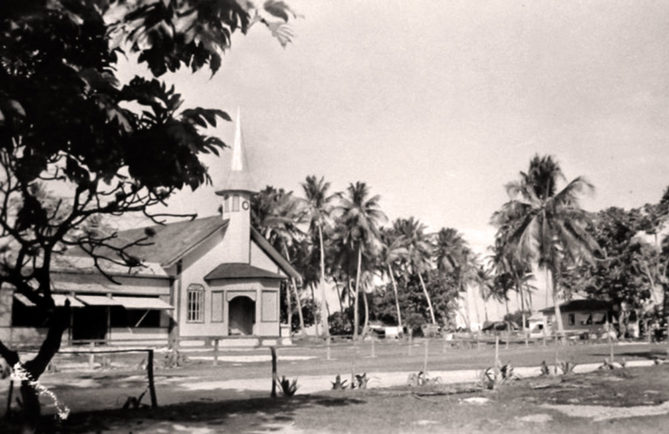 Temple de Kaukura en 1950