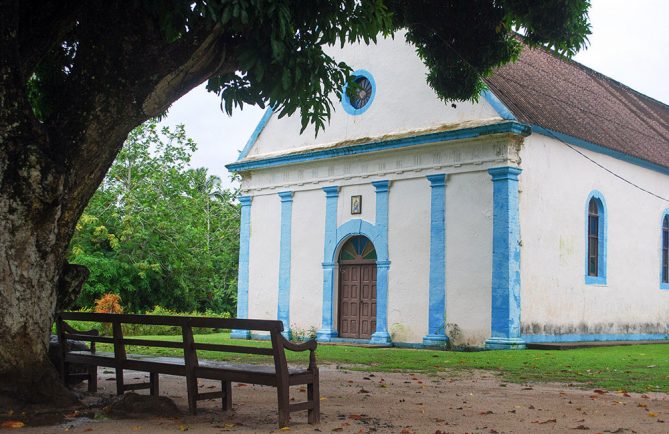 Eglise Saint-Joseph de Taku, Mangareva. © Tahiti Heritage
