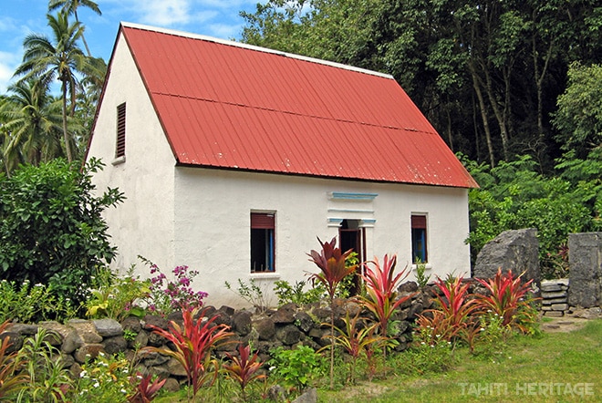 Presbytère d'Akamanu , Gambier © Tahiti Heritage