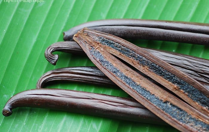 Vanille de Tahiti, gousses et grains © Tahiti Heritage