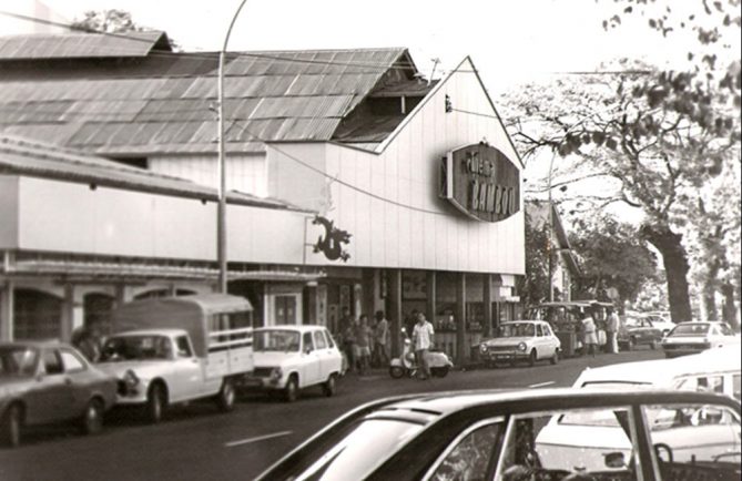 Le cinéma Bambou de Papeete en 1965. Photo Pierre Carabasse