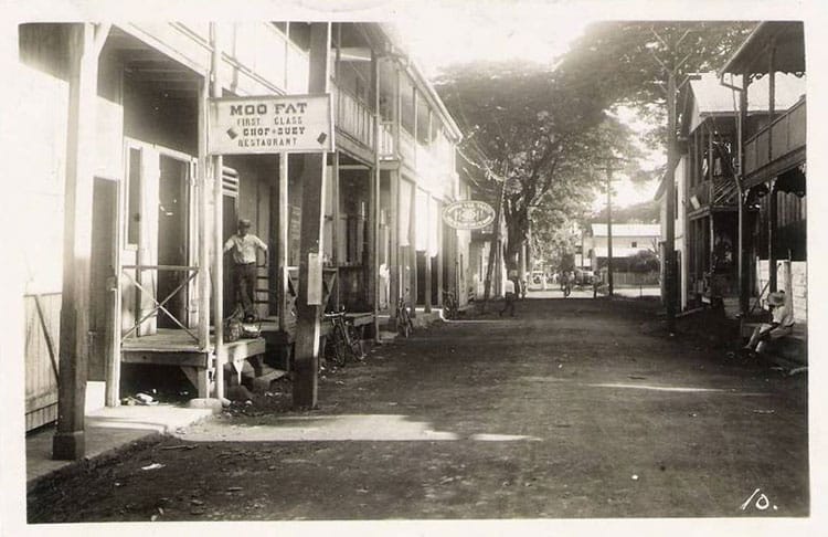 Restaurants chinois rue du marché en 1934