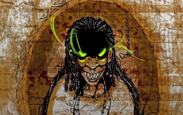 Sorcière de Tubuai (détail) .Illustration de Vashee