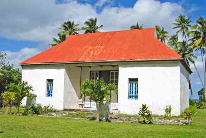 Presbytère de Taravai, Gambier. © Tahiti Heritage