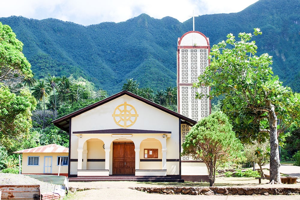 Eglise Sainte-Thérèse-de-l'Enfant-Jésus de Hane à Ua Huka, Marquises