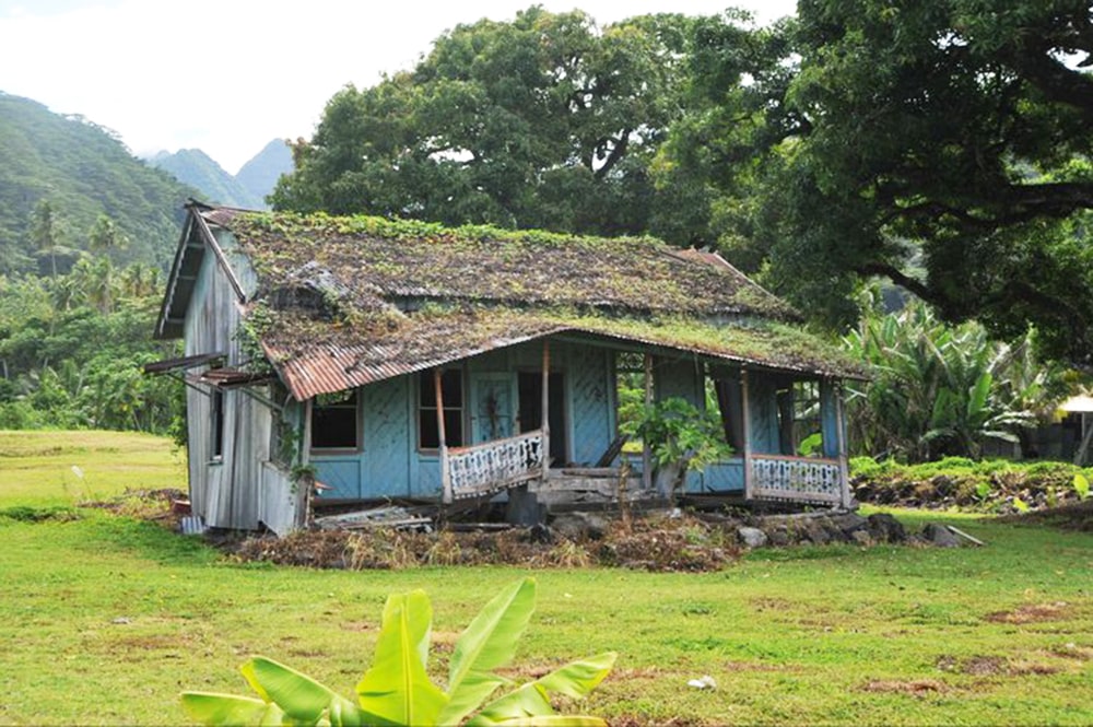 Ancienne maison de Teahupoo. Photo Alain Mailion