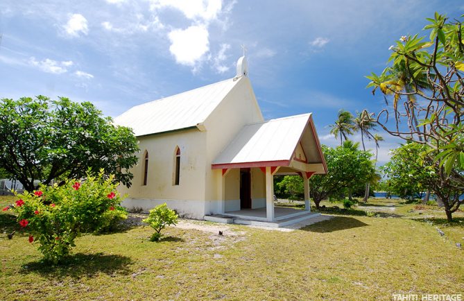 Eglise Maria O Te Hau de Tetamanu à Fakarava © Tahiti Heritage