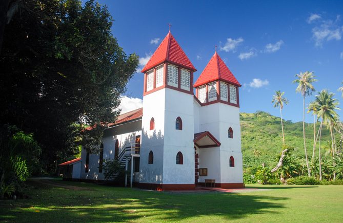 Eglise de Haapiti à Moorea © Tahiti Heritage / Olivier Babin