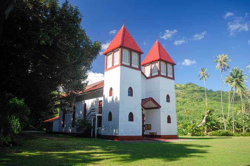 Eglise de la SainteFamille à Haapiti, Moorea Tahiti Heritage