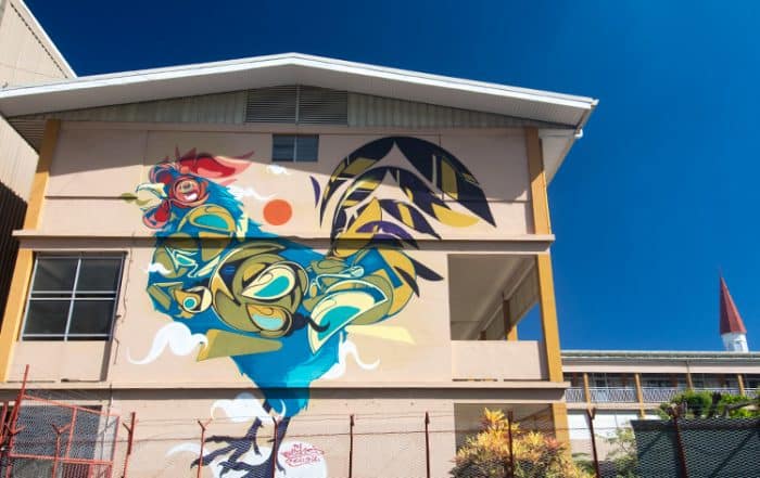 Street art, le coq d'Anne Marie