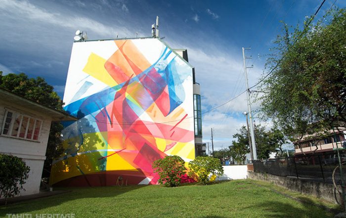 Street art, avenue du prince Hinoi à Papeete. Photo Tahiti Heritage