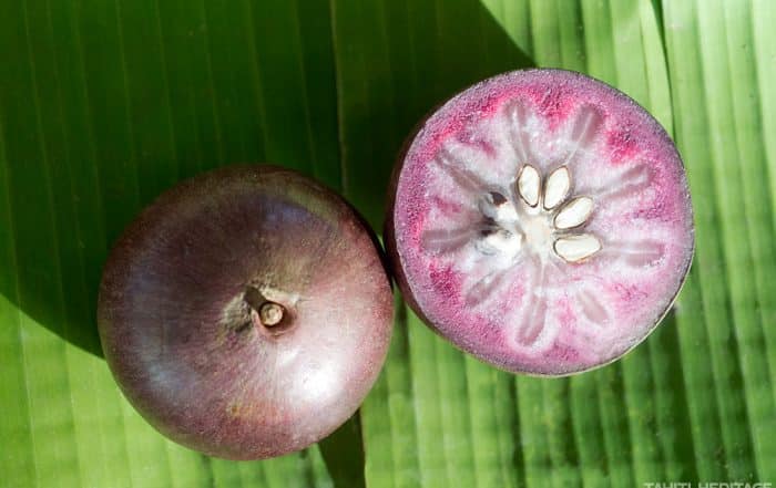 Caïmite, la pomme étoile tahitienne © Tahiti Heritage