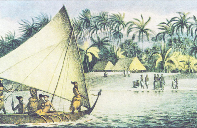L'île Krusenstern, aujourd'hui Tikehau -Expédition de Louis Choris en 1816