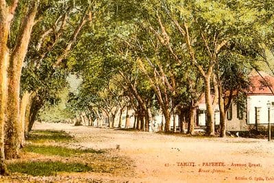 Avenue Bruat vers 1890 Photo Georges Spitz.