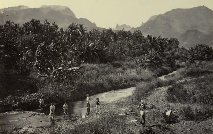 Vallée de la Fautaua. Tahiti, 1896. Photo Arthur Baessler