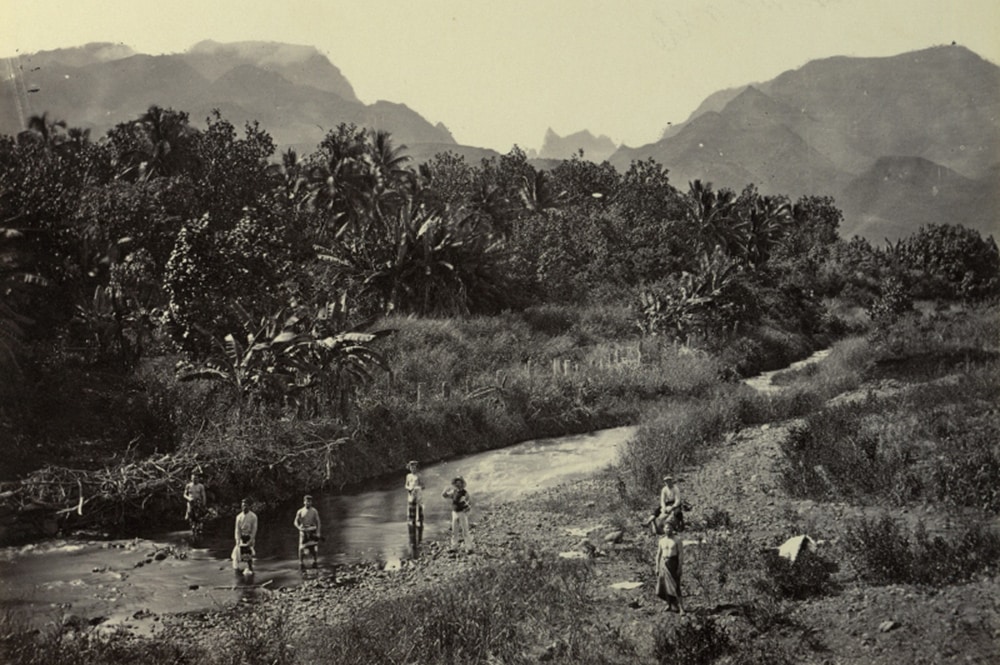 Vallée de la Fautaua. Tahiti, 1896. Photo Arthur Baessler