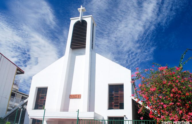 Temple protestant de Bethel à Papeete. © Tahiti Heritage