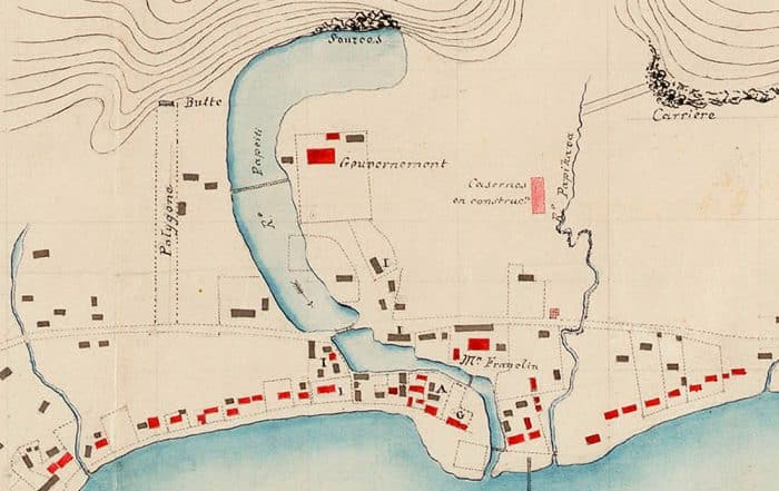 Plan de Papeete de 1844