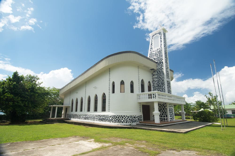 Temple protestant de Tevaiota, Tumaraa, Raiatea
