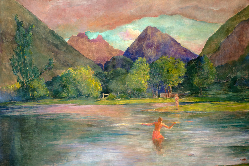 John La Farge, The Entrance to the Tautira River, Tahiti, vers 1895, oil on canvas, National Gallery of Art, Washington.