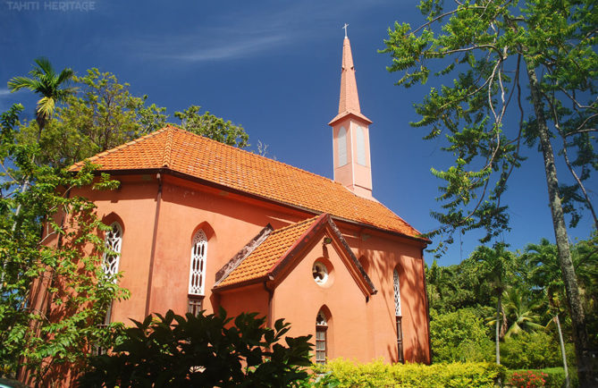 Chapelle du Sacré-Coeur, Evêché de Papeete, Tahiti. © Tahiti Heritage
