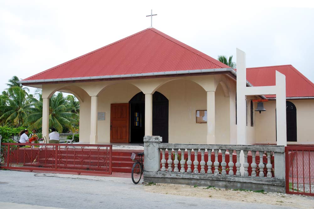 Eglise de Tureia en 2017. Photo Tahiti Infos / Melanie Thomas