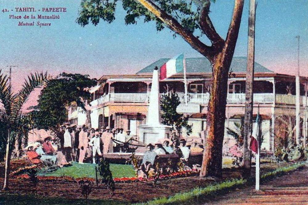 La Place de la Mutualité à Papeete. Photo Spitz