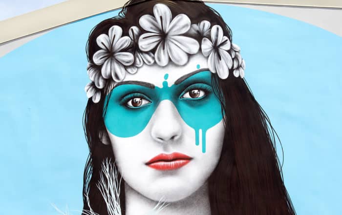 Street Art, Herehia par FinDac à Papeete Ono'u 2017
