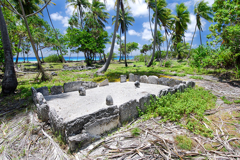 Marae Tainoka à Fakarava © Tahiti Heritage