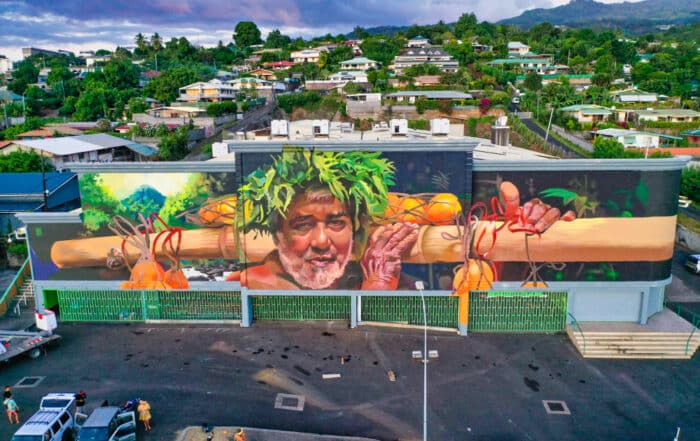 street-Art porteur d'orange à Punaauia ONO'U 2022