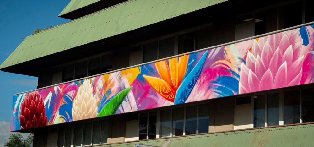 Street-art immeuble Te Hotu à Papeete. Ono'u 2022